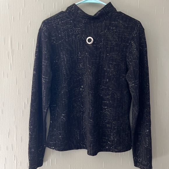 Ladies Jamie Sadock size small quarter zip pull over.  Black. - Picture 3 of 4